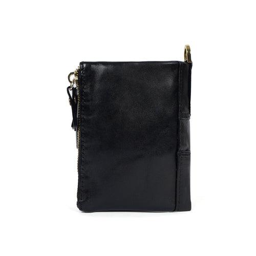Hand Crafted Bi-Fold Black Wallet