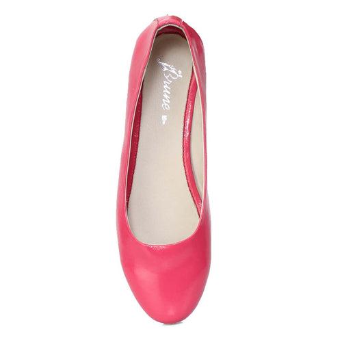 Pink Ballerina Shoes With Black Color Sole