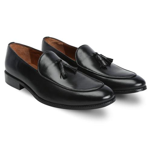 Black Leather Slip-On By Brune & Bareskin