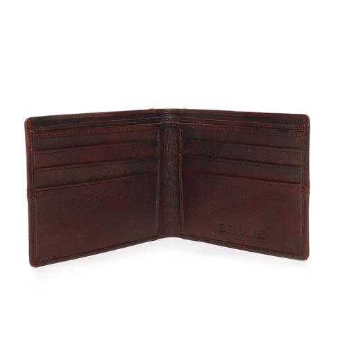 Brown Leather Wallet For Men By Brune