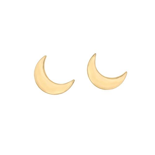 Baby Gold Moon Studs