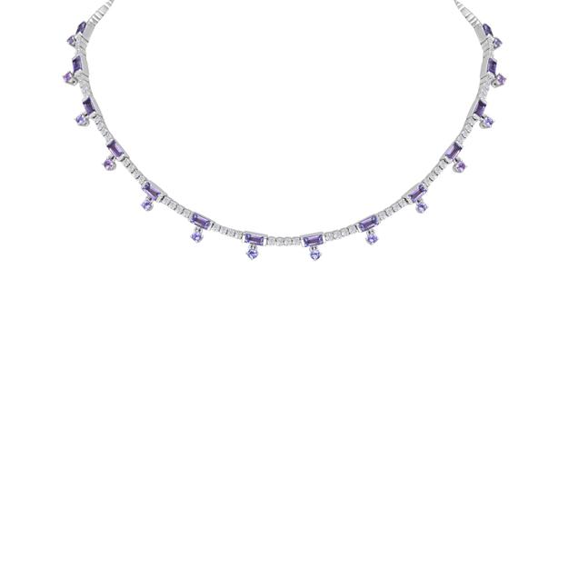 Tanzanite Diamond Necklace