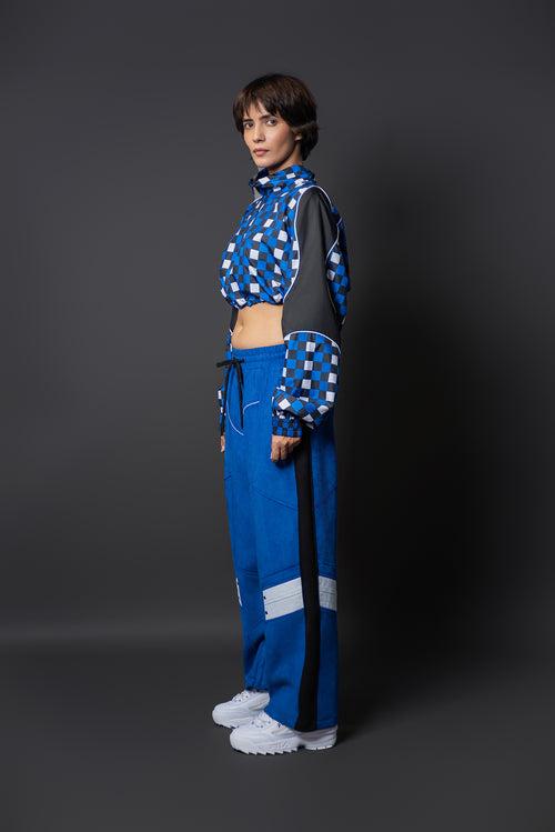 N1 Racing Flag Off Cropped Jacket