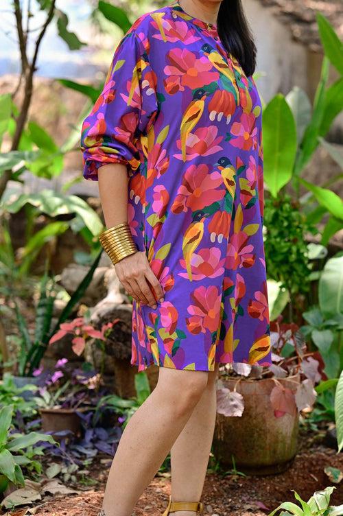 Goa Diaries Susegad Shirt Dress (Purple Haze)
