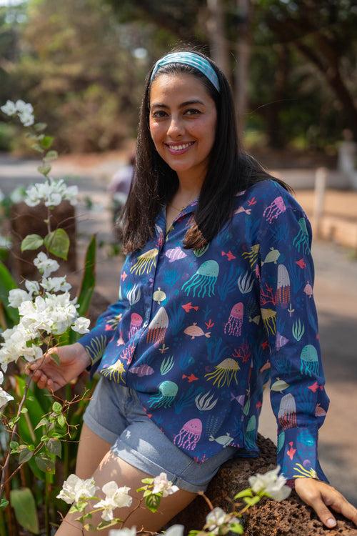 Bake Day Oversized Jumpin' Jellyfish Shirt