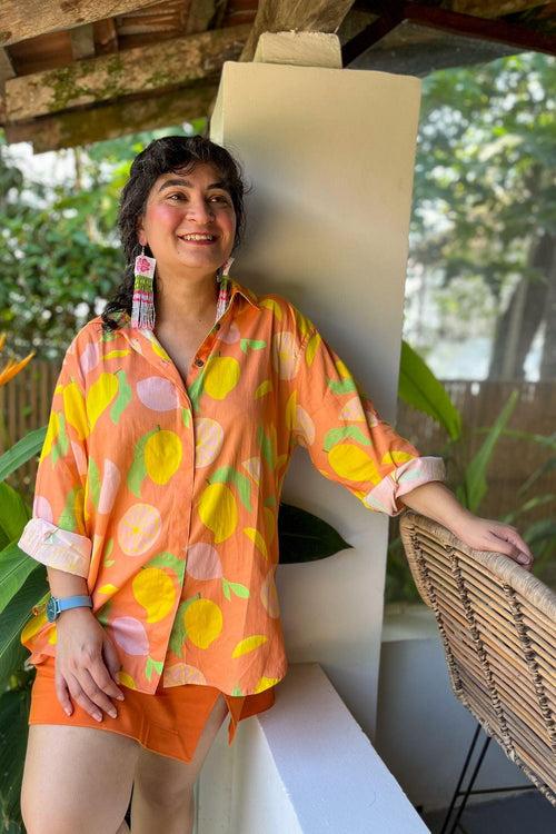 Bake Day Oversized Mango Tango Shirt