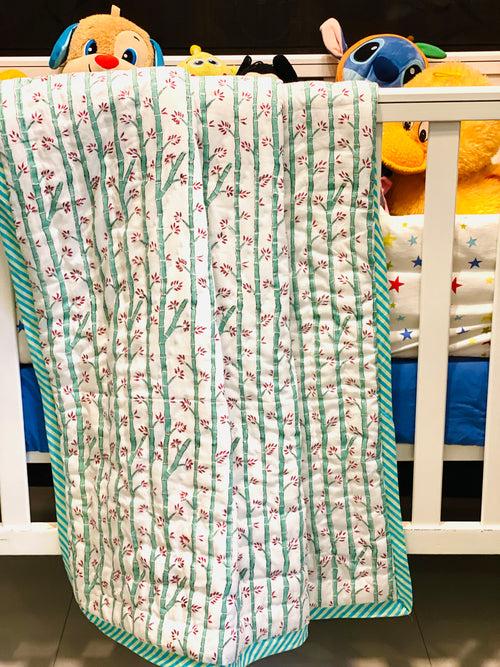 Animals Blockprint Kids Quilt