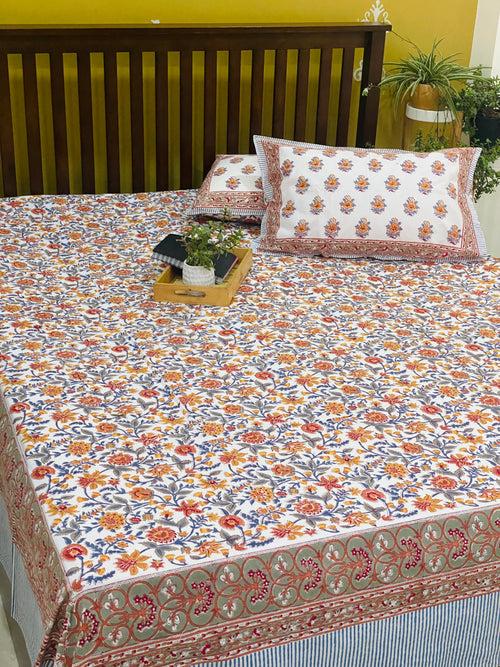 Blockprint Cotton Bedsheet