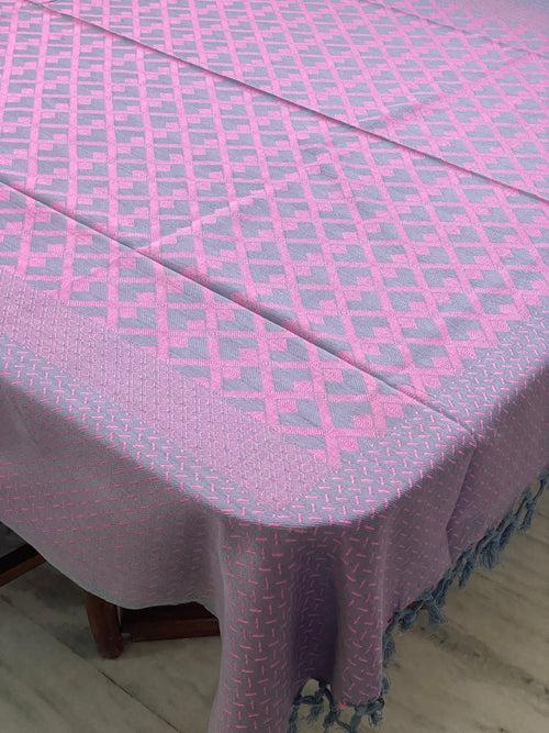 Reversible Woven Cotton Table Cloth 6 Seater (90*60 inches)