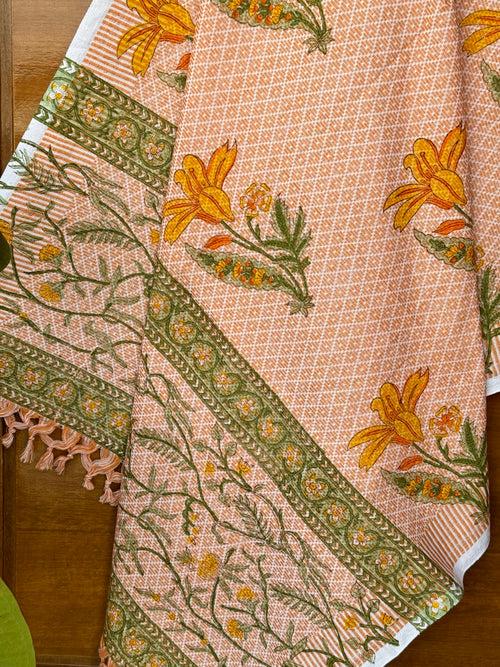 Handblock Print Soft Cotton Towel