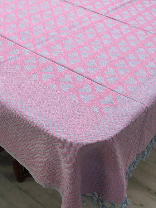 Woven Cotton Table Cloth 6 Seater (90*60 inches)