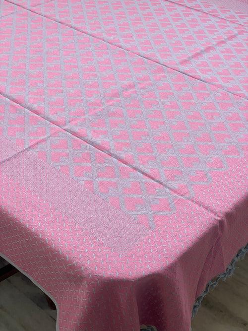 Woven Cotton Table Cloth 6 Seater (90*60 inches)