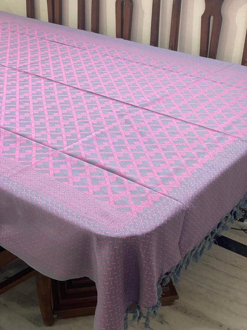 Reversible Woven Cotton Table Cloth 6 Seater (90*60 inches)