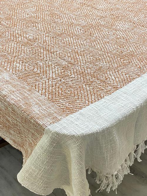 Woven Cotton Table Cloth 6 Seater (90*60 inches)