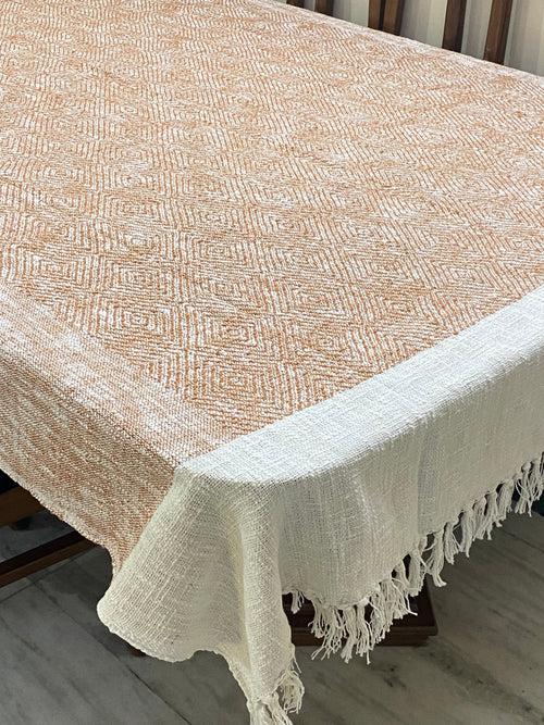 Woven Cotton Table Cloth 6 Seater (90*60 inches)