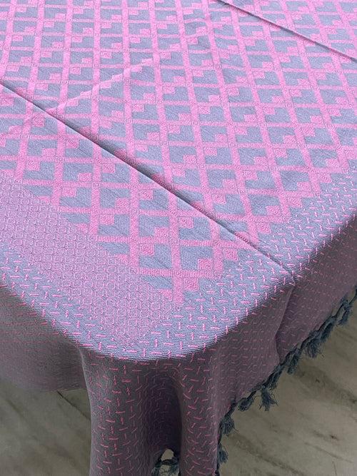 Reversible Woven Cotton Table Cloth 6 Seater (90*60 inches)