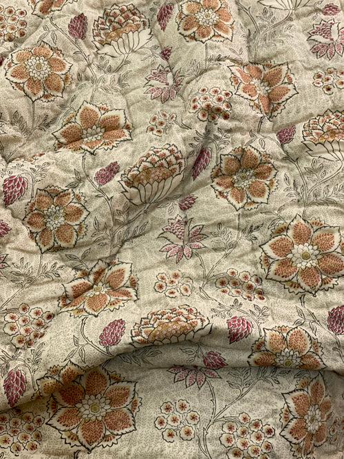 HandBlock Printed Mulmul Reversible Quilt