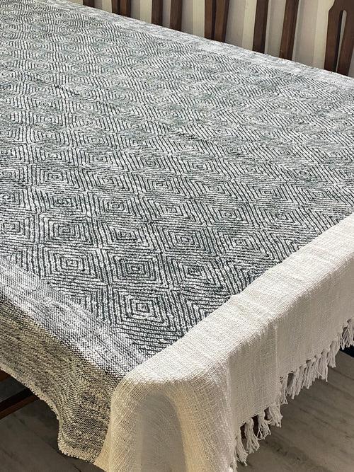 Woven Cotton Table Cloth 6 Seater (90*60 inches)