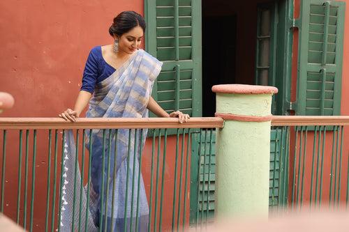 Handloom Tissue Linen Saree