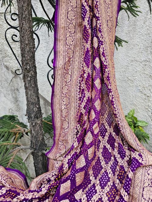 Pure Banarsi Georgette Dupatta