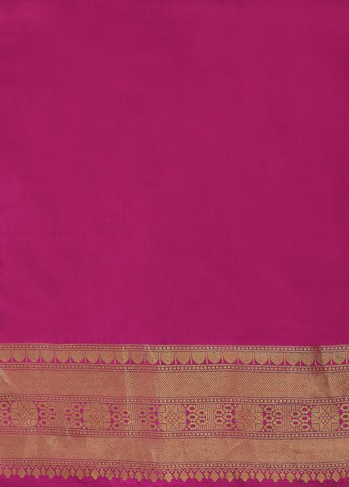 Pink Silk Banarasi Saree