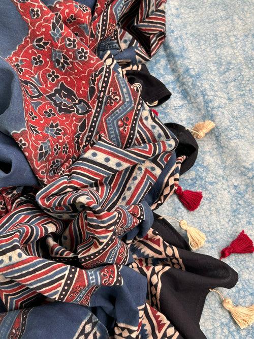 Natural Dyes Handblock Ajrakh Cotton Suit