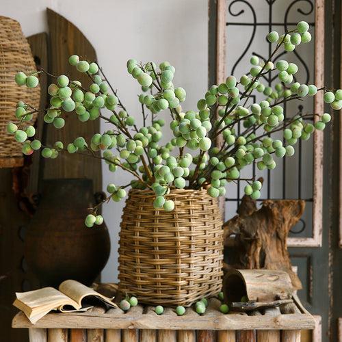 Green Cherry Fruit Artificial Flower