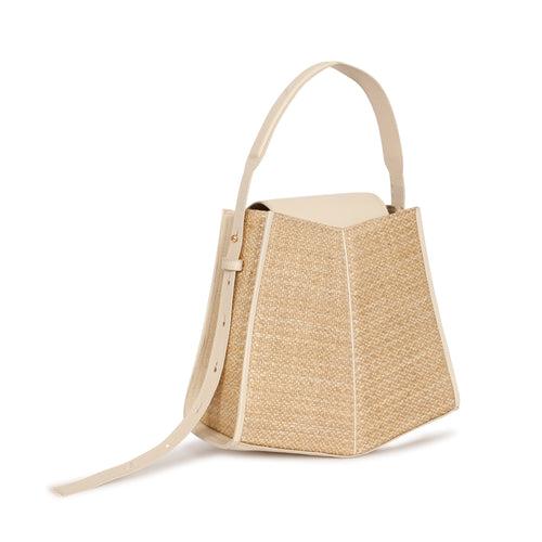 Fern Bucket, Raffia/Ivory