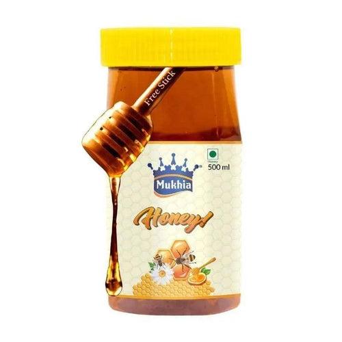 Mukhia organic A2 cow ghee + Mukhwas Roasted Alsi + Free Honey Stick