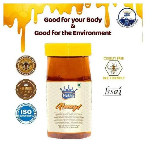 Mukhia organic A2 cow ghee + Mukhwas Roasted Alsi + Free Honey Stick