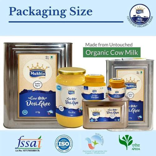 Mukhia Organic A2 Cow Ghee 250ml