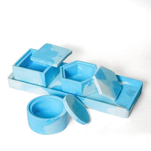 Multipurpose platter/tray with boxes