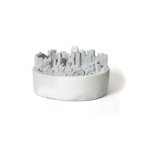 Concrete city desk organiser