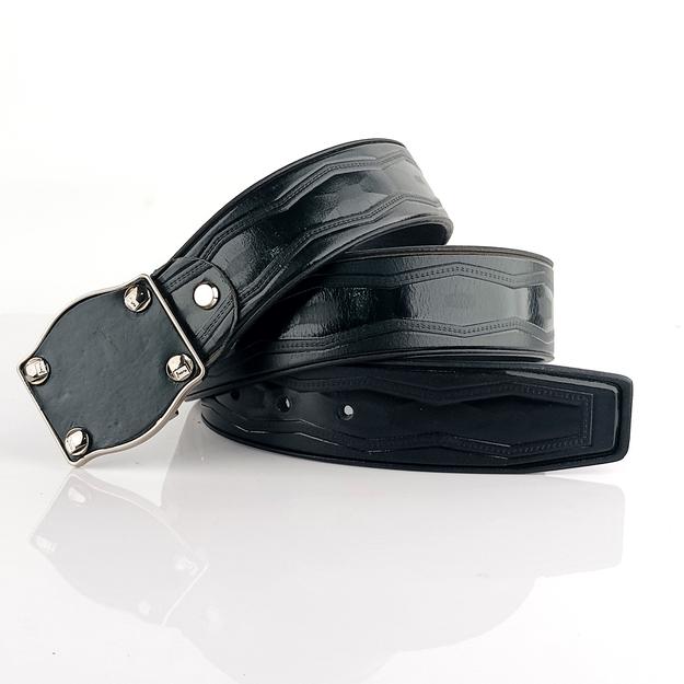 Ficuster Men Black Genuine Leather Belt