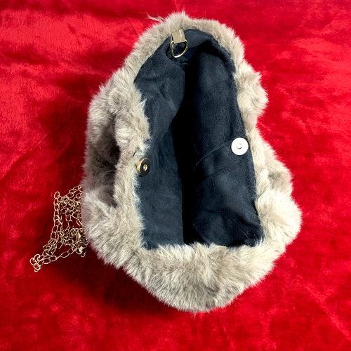 Ficuster Faux Fur Sling Bag