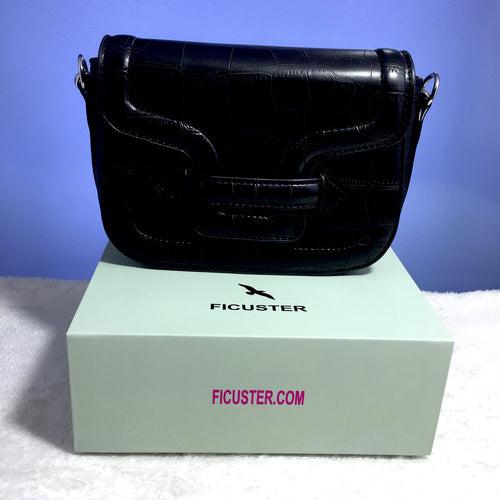 Ficuster Black Sling Bag