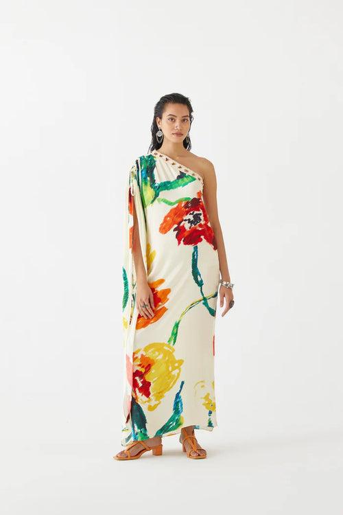 Monet One- Shoulder Dress
