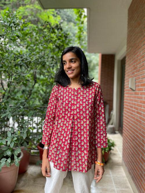 Guldasta Handblock Printed Kurti (colours available)