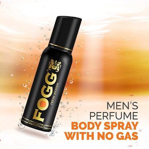 Fogg Black Series Fresh Woody - Perfume Body Spray For Men - Long Lasting & No Gas Deodorant -120ml