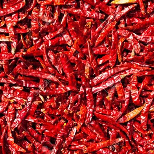 Kunjika Jadibooti Whole Dry Red Chilly Stemless Clean Hot Dried Red Chilli Sabut Lal Mirch Dry Red Chilli | Indian Spices & Masala- 100 gm