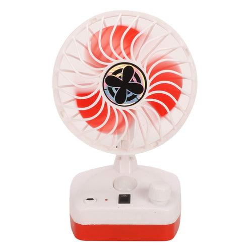 Mini 5 inch high-speed operation, USB charging Fan with LED Light for Home
