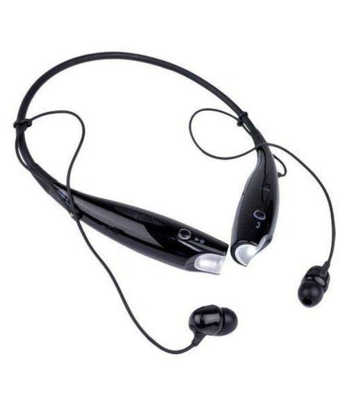HBS-730 WIRELESS Neckband Bluetooth Wireless Earphones With Mic - Black