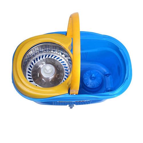 Easy Mop 360 Degree Magic Spin Mop with Stainless Steel Spinner with Wheels / Drain Plug