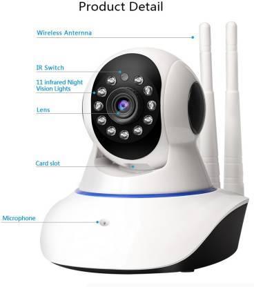 HD 720P IP CCTV Security Camera V380 WiFi Wireless Connectivity, 2 Way Audio Support 128 Gb SD Card