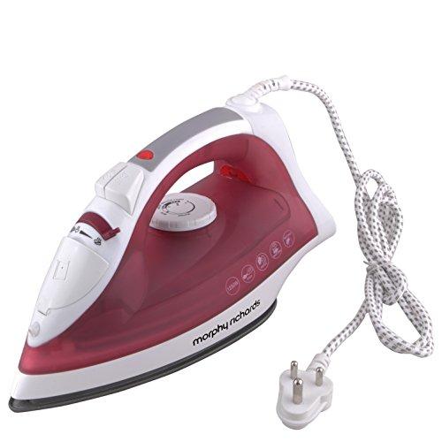 Glide 1250-Watt Steam Iron (White/Red)