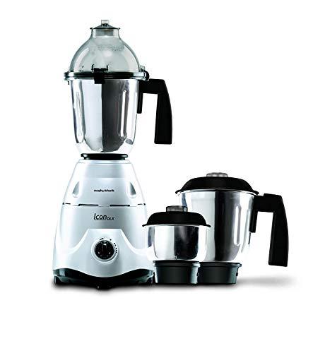 Icon DLX 600-Watt Mixer Grinder with 3 Jars (Silver)