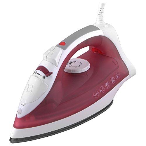 Glide 1250-Watt Steam Iron (White/Red)