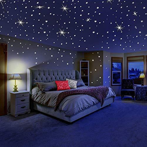 Glowing Star Glow in The Dark Stickers Radium Wall Stickers - Star Galaxy in your room