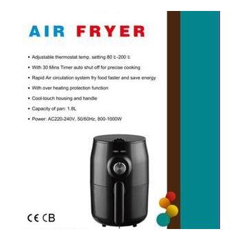 Electric Air Fryer Hot Air fryer Convection cooking Oil free Cooking Compact 1.8 litres