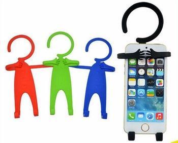 Hug-me Human shape Flexible Mobile Stand Phone Charging Holder Hanger Hanging Mobile Holder Car Stand Key Holder